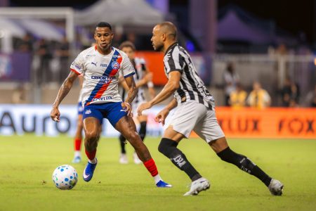 Bahia sai atrás, mas arranca empate contra o Santos na Fonte Nova