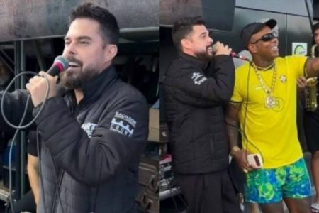 Banda Kart Love transforma engarrafamento em palco improvisado na BR-324