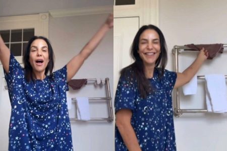 Ivete Sangalo viraliza ao dançar no banheiro e detalhe chama atenção dos fãs