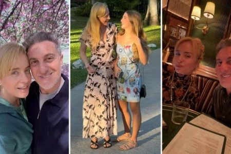 Angélica compartilha álbum de fotos em família com Luciano Huck e a filha Eva