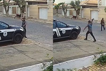 Após apedrejar viatura, homem é preso e liberado em menos de uma semana em Brumado