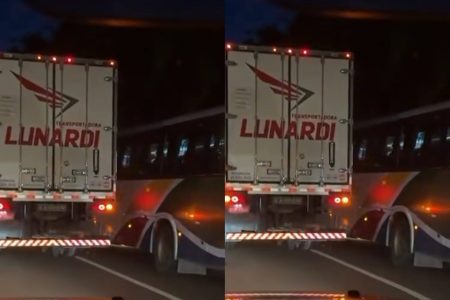 Ônibus com universitários de Ubaitaba se envolve em acidente na BR-101