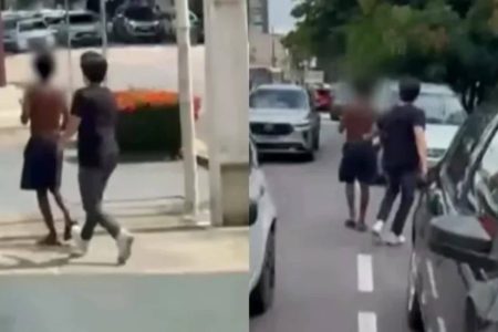 Estudantes de direito atacam homem em situação de rua com arma de choque e são afastados em Belém