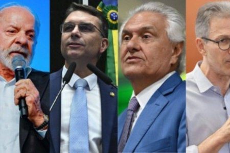Datafolha: Lula empata com Flávio Bolsonaro, Caiado e Zema em cenários de 2º turno