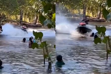 Moto aquática atinge banhistas em rio no Maranhão; piloto foi preso