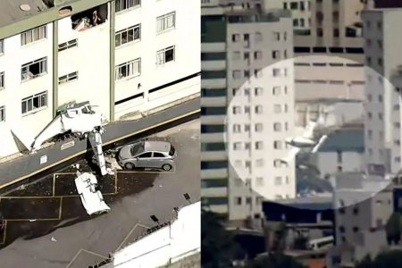 Avião colide com prédio em Belo Horizonte