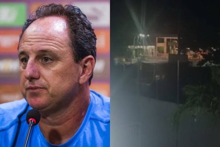 Torcida do Bahia protesta em frente ao condomínio de Rogério Ceni após empate com o Grêmio