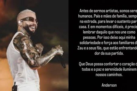 Igor Kannário lamenta morte de Zau O Pássaro em acidente