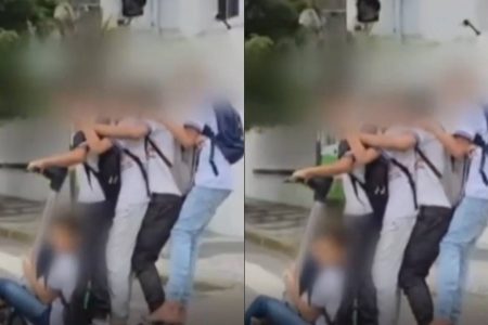 Vídeo mostra cinco adolescentes em um único patinete elétrico e viraliza na web