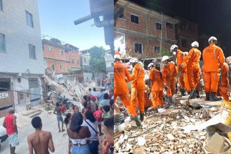 Desabamento de prédio em Salvador deixa dois mortos; seguem as buscas por desaparecido
