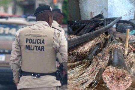 PM prende suspeitos com 500 kg de cabos de cobre furtados em Itapuã