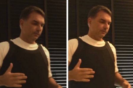 Flávio Bolsonaro usa colete à prova de balas por medo de atentado
