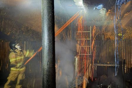 Depósito de madeira pega fogo em Trancoso e mobiliza bombeiros