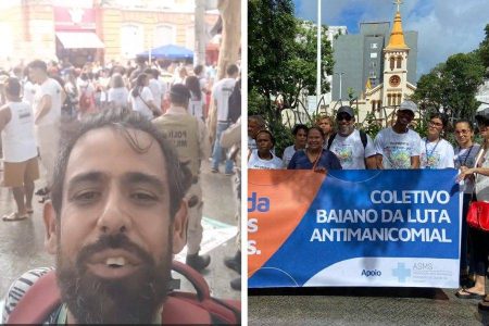 “Lugar de louco é onde ele quiser”, diz manifestante durante movimento antimanicomial em Salvador