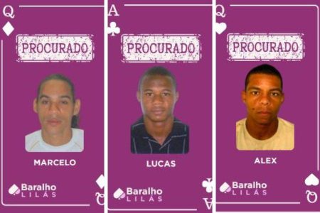 SSP atualiza Baralho Lilás do Crime com três novos foragidos da Justiça