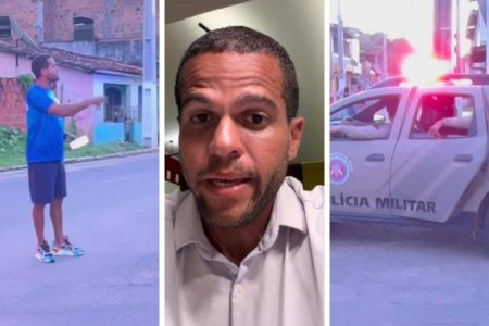 Ex-prefeito de Castro Alves se envolve em discussão com policiais durante próximo a evento de grau na Bahia