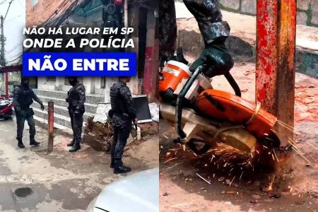 Polícia Militar retira barreiras instaladas por traficantes em comunidade e video viraliza na web; confira