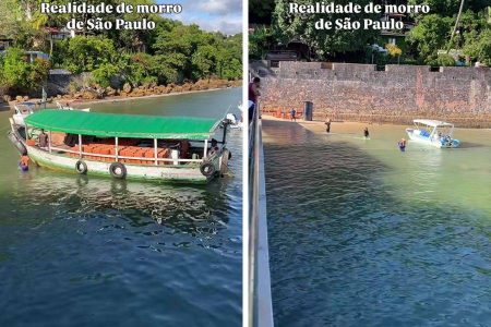 Vídeo mostra operação para descarregar quase mil tijolos em Morro de São Paulo e viraliza: “ainda dizem que é caro”