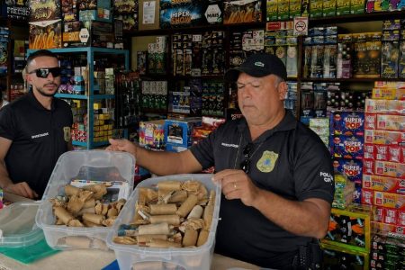 Polícia apreende 24 mil fogos de artifício irregulares durante fiscalização em Catu
