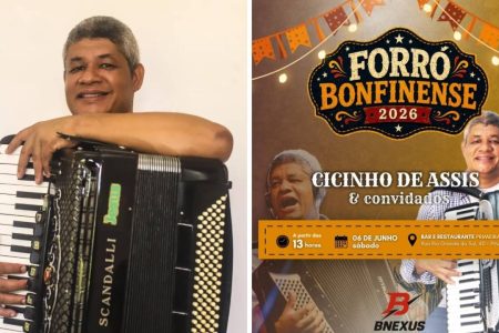 Cicinho de Assis comanda festa do Forró Bonfinense 2026 neste sábado (6)