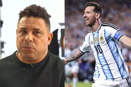 Ronaldo Fenômeno crava Messi como “o melhor jogador de todos os tempos” após recorde em Copas