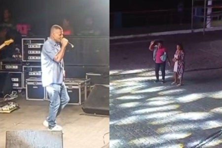 Cantor viraliza ao fazer show para duas pessoas em festa junina na Bahia: “Para mim, tinha milhões”