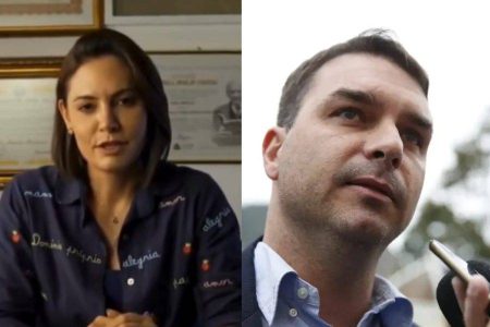 Michelle diz ter sido desrespeitada por Flávio Bolsonaro: “Disse que eu não entendia nada de política”