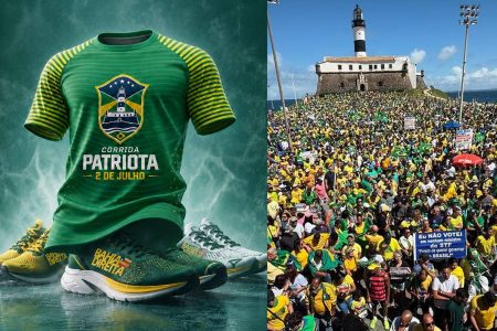 Apoiadores de Bolsonaro organizam corrida no feriado da Independência da Bahia em Salvador