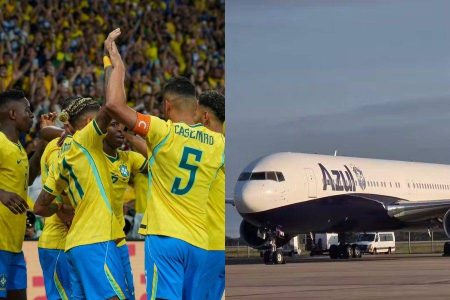 Seleção Brasileira embarca para os EUA em avião de R$ 1,19 bilhão rumo à Copa do Mundo