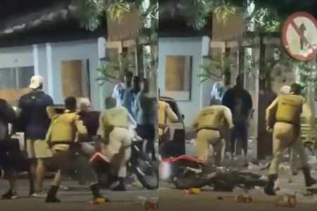Policial militar é atropelado por motociclista durante fiscalização em Cruz das Almas
