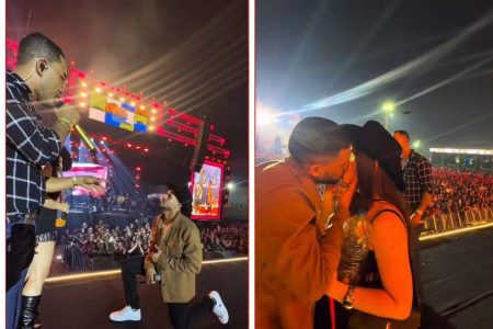 Casal reata após pedido de casamento em show da Toque Dez