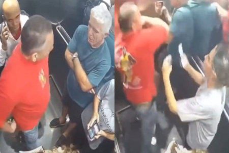 Câmera de elevador flagra idoso sendo agredido por policial aposentado em Cuiabá