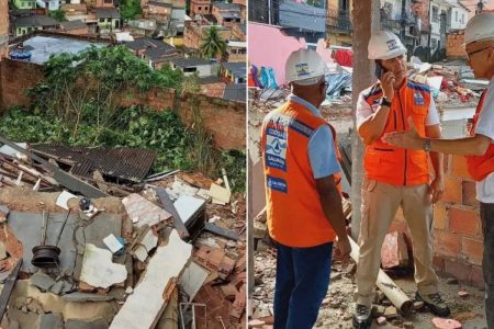 Desabamento de imóvel em Pirajá deixa criança de 9 anos ferida