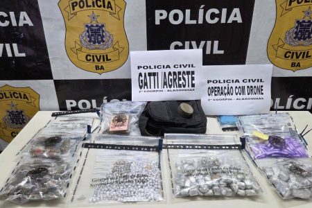 Homem é preso com cocaína, crack e maconha durante ação policial em Alagoinhas