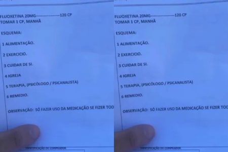 Médico recomenda ida à igreja em receita e caso repercute nas redes sociais