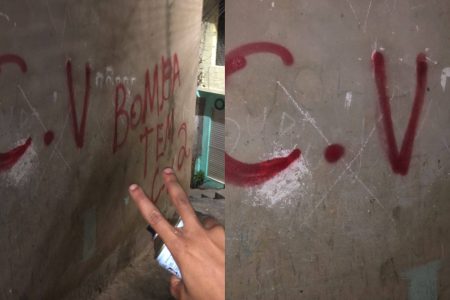 CV invade área do Calabar e marca território com pichações de facção
