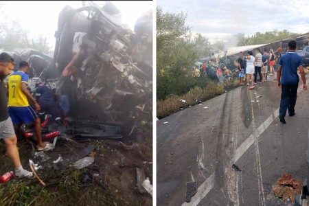 Motorista de caminhão envolvido em acidente com 16 óbitos é preso em flagrante por homicídio doloso