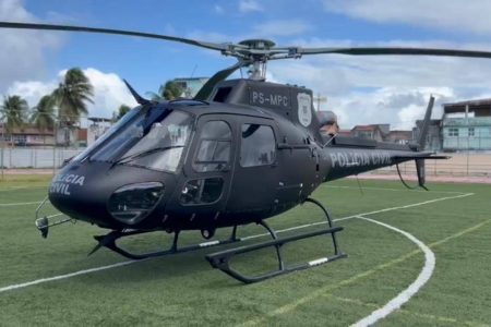 Polícia Civil da Bahia recebe primeiro helicóptero próprio: “Polícia 01”