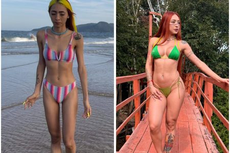 Cavalona! Influenciadora exibe transformação corporal e choca web