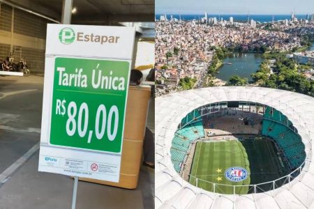 Torcedor do Bahia critica tarifa de estacionamento na Fonte Nova: “Inadmissível pagar R$ 80”
