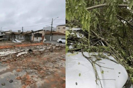 Temporal provoca destruição, derruba postes e deixa Eunápolis sem energia