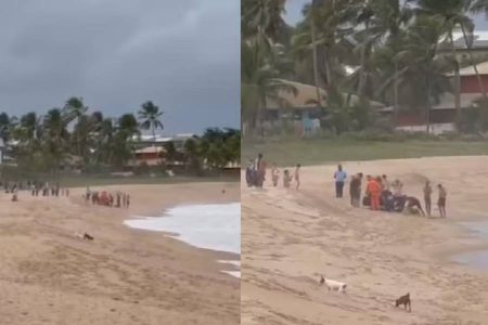 Turista morre após salvar filho e sobrinho de afogamento em praia de Camaçari