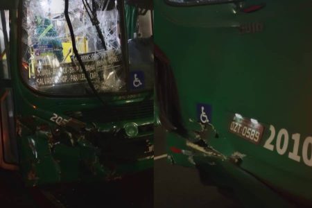 Colisão entre ônibus que transportavam rodoviários deixa 11 feridos em Salvador
