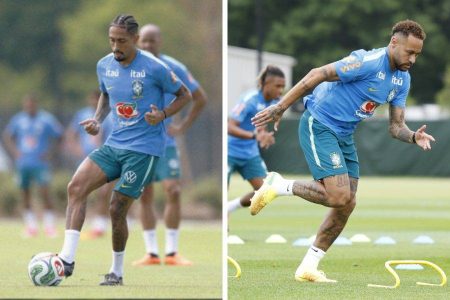 Raphinha volta aos treinos e CBF define plano para utilização de Neymar