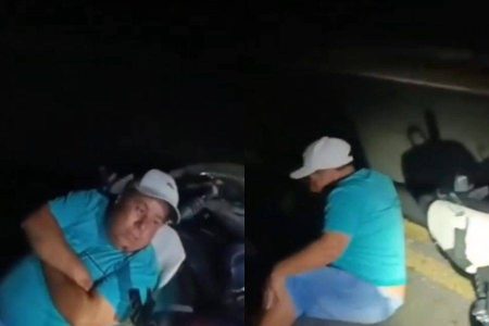 Homem é encontrado dormindo no meio de rodovia na Bahia e cena viraliza