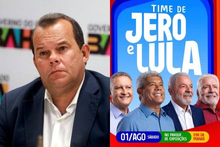 Escanteado! Geraldo Júnior fica fora de material de divulgação da convenção de Jerônimo