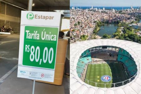 MP-BA recebe denúncia contra tarifa única de R$ 80 em estacionamento da Arena Fonte Nova
