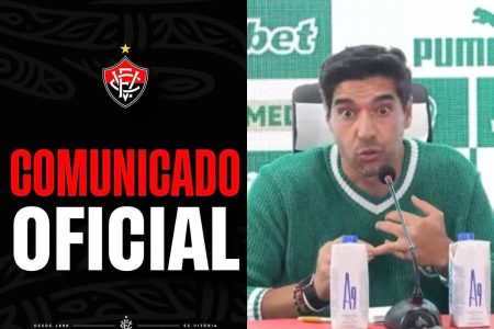 Vitória rebate fala de Abel Ferreira sobre Luan Cândido e diz que técnico tem “mais que o dobro” de expulsões