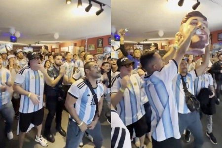 Pode isso? Brasileiros comemoram classificação da Argentina em bar de SP e vídeo viraliza