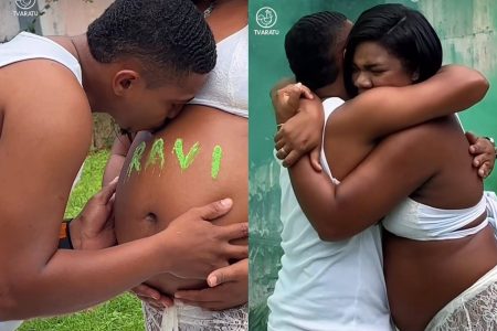 Raquel Brito revela sexo e nome do primeiro filho em chá revelação